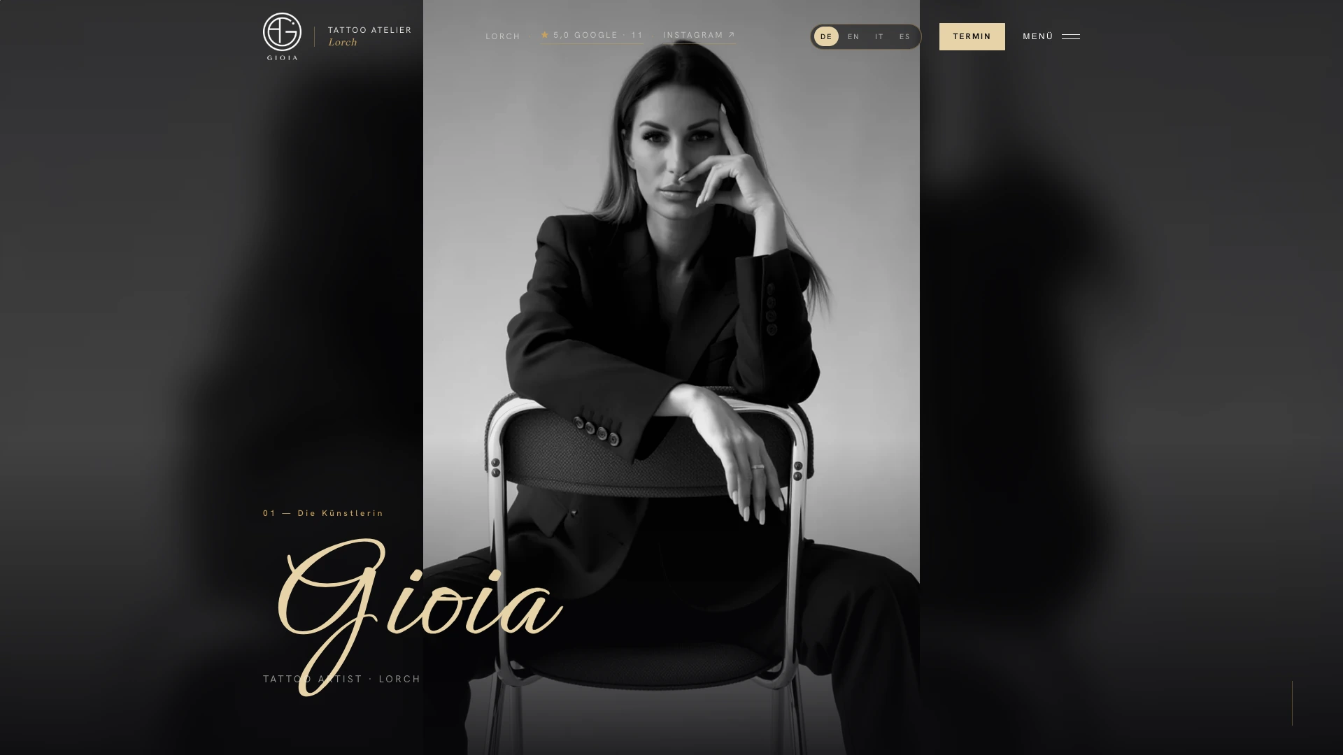 Current GIOIA.INK website, recorded live on 14 October 2026